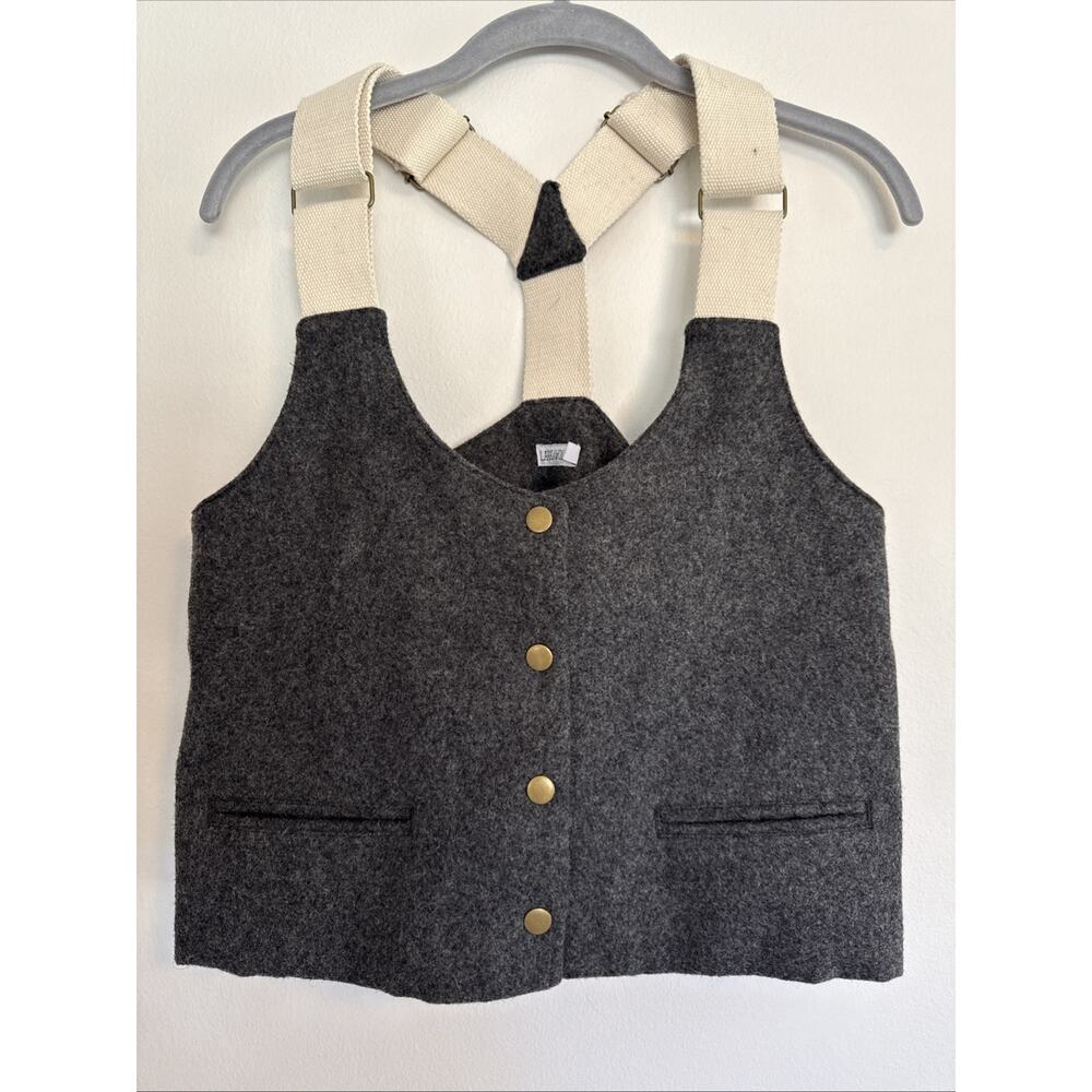 Urban Outfitters x Lark & Wolff Large Wool Blend Vest Academic Prep